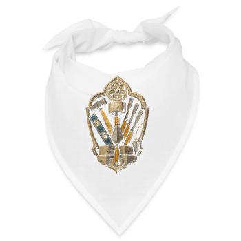 Steinmetz Steinmetzhandwerk - Bandana - Weiß - Vorne