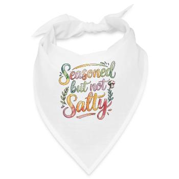 Sous Chef Seasoned But Not Salty Culinary Chef - Bandana - Weiß - Vorne