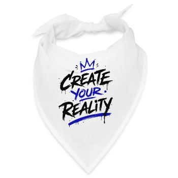 Gestalte deine Realität - Bandana - Weiß - Vorne