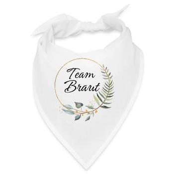 Team Braut Eukalyptus Kranz - Bandana - Weiß - Vorne