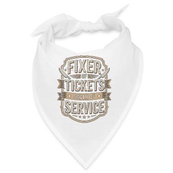 Sous Chef Fixer Of Tickets Culinary Professional - Bandana - Weiß - Vorne