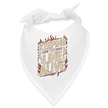Sous Chef Keeping The Line Alive Culinary Arts - Bandana - Weiß - Vorne