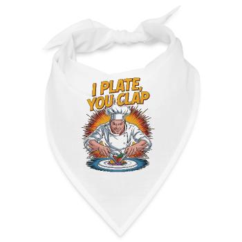 Sous Chef I Plate You Clap Culinary Professional - Bandana - Weiß - Vorne