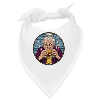 Granny Grub Burger-Ikone - Bandana - Weiß - Vorne