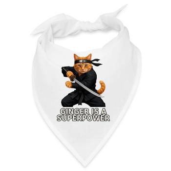 Ingwer ist eine Superkraft - Bandana - Weiß - Vorne