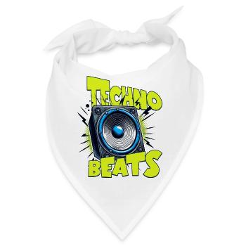 TECHNO BEATS - Bandana - Weiß - Vorne
