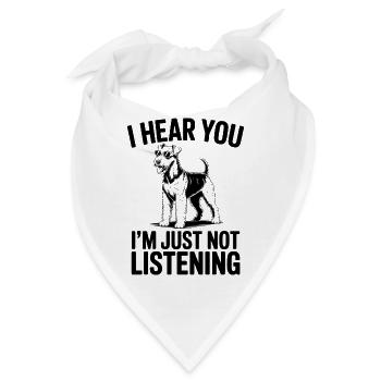 Airedale Terrier Spruch Airedale Terrier Geschenk  - Bandana - Weiß - Vorne