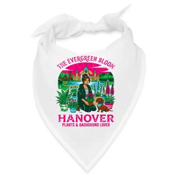 The Evergreen Bloom Hanover Plants Dachshund Lover - Bandana - Weiß - Vorne
