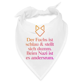 Zeichen setzen gegen Rechts! NOAFD - Bandana - Weiß - Vorne
