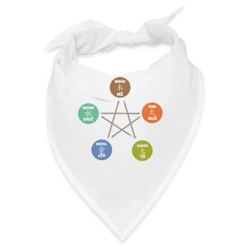 Qigong Qi Gong Tai Chi Chigong - Bandana - Weiß - Vorne