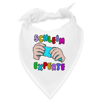 Slime Geschenk Kinder Schleim basteln lustig - Bandana - Weiß - Vorne