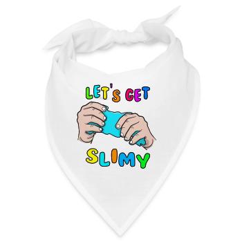 Slime Geschenk lustig Kinder Schleim Spruch - Bandana - Weiß - Vorne
