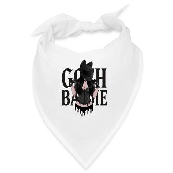 Goth Baddie Corset Helmet - Bandana - Weiß - Vorne