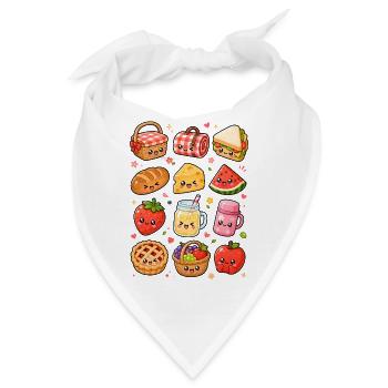 Kawaii Picknick | Sommer & Outdoor - Bandana - Weiß - Vorne