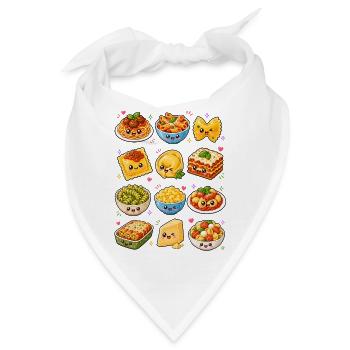 Kawaii Pastagerichte | Italienische Küche - Bandana - Weiß - Vorne