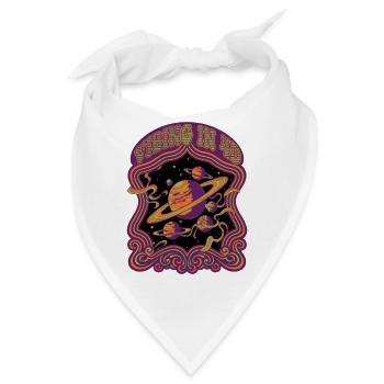 Vibrieren in 4D-Hippie-Musik Trippig-Rave-EDM - Bandana - Weiß - Vorne