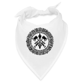 Indianer Ureinwohner Traumfänger Western - Bandana - Weiß - Vorne