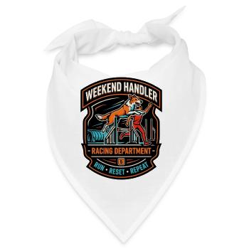 Wochenend-Helfer Rennabteilung - Bandana - Weiß - Vorne