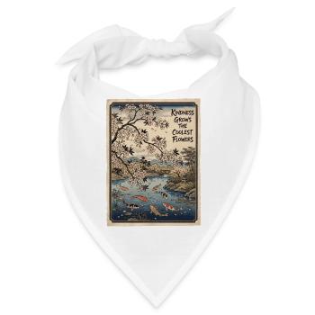 Kindness Grows The Coolest Flowers - Bandana - Weiß - Vorne