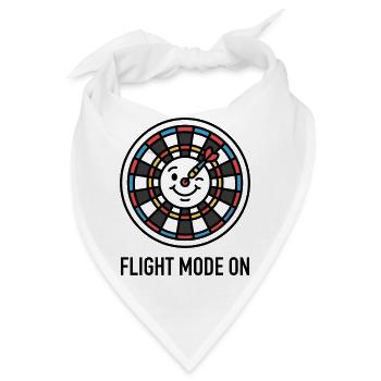 Dart - Flight mode on  - Bandana - Weiß - Vorne