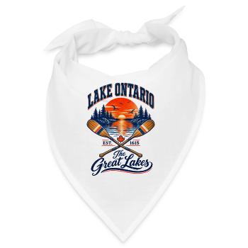 Lake Ontario Great Lakes - Bandana - Weiß - Vorne