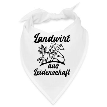 Landwirt Landwirtschaft Bauernhof Trecker - Bandana - Weiß - Vorne
