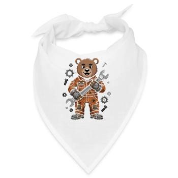 Anlagenmechaniker SHK Sanitär Heizung Handwerk - Bandana - Weiß - Vorne