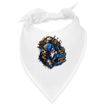 Meisterschaft des Kronenwolf-Fokuss - Bandana - Weiß - Vorne