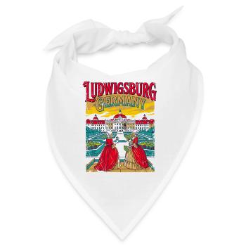 City Welcome To Ludwigsburg Germany Palace Gardens - Bandana - Weiß - Vorne