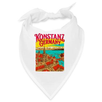 Welcome To Konstanz Germany Cityscape Novelty - Bandana - Weiß - Vorne