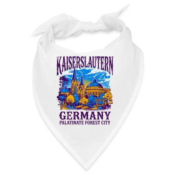 City Kaiserslautern Germany Palatinate Forest - Bandana - Weiß - Vorne