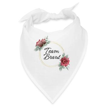 Team Braut Rosenkranz - Bandana - Weiß - Vorne