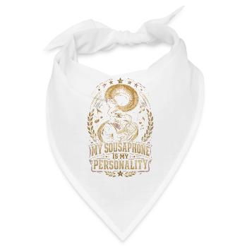 Spielmannszug My Sousaphone Is My Personality - Bandana - Weiß - Vorne