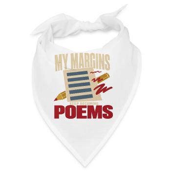 Liebhaber Der Poesie Dichter Poesie-club - Bandana - Weiß - Vorne