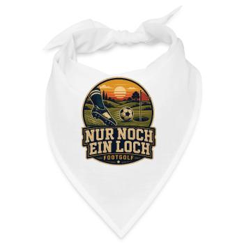 Fußballgolf Nur noch ein Loch - Bandana - Weiß - Vorne