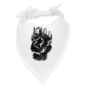 Ruhrpott Bergbau - Bandana - Weiß - Vorne
