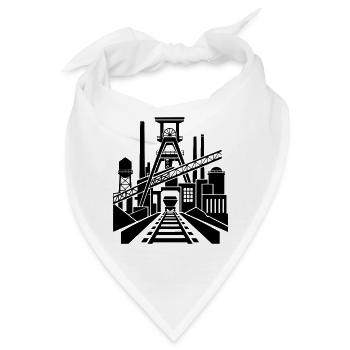 Bergbau - Bandana - Weiß - Vorne