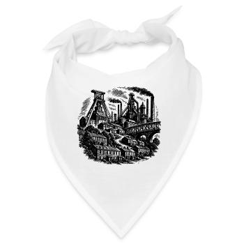 Ruhrpott Zechenkultur - Bandana - Weiß - Vorne