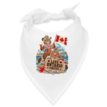 Lake Ontario Forever Biberduo - Bandana - Weiß - Vorne