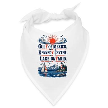 Gulf of Mexico Kennedy Center Lake Ontario Vintage - Bandana - Weiß - Vorne