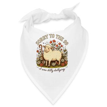 Entschuldigung an die 99 Dilly Dlinging Sheep - Bandana - Weiß - Vorne