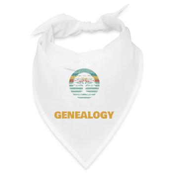 Lustiges Ahnen Shirt Ahnenforscherin Geschenk - Bandana - Weiß - Vorne