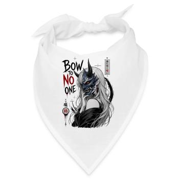 Hannya Maske Anime Girl Dark Wahnsinn Manga - Bandana - Weiß - Vorne