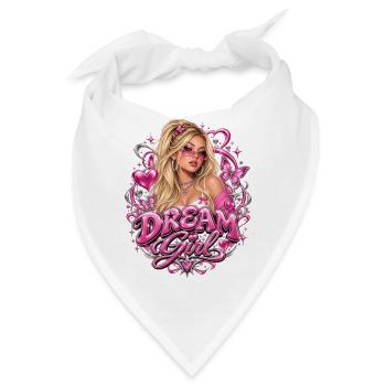 Dream Girl Glamour Rose Pink - Bandana - Weiß - Vorne