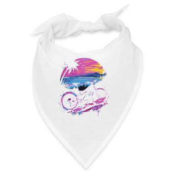 Mountainbike Retrowave - Bandana - Weiß - Vorne