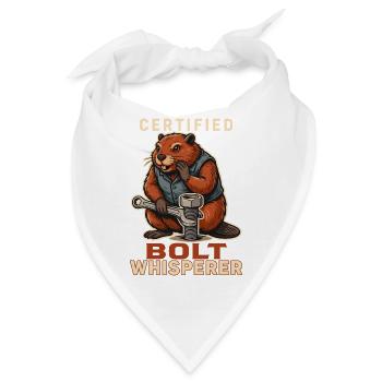 Certified Bolt Whisperer - Bandana - Weiß - Vorne
