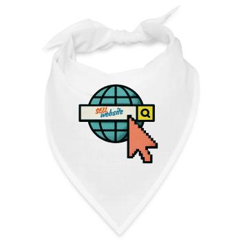 Verkaufen Sie Ihre Website - Bandana - Weiß - Vorne