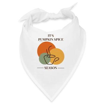 Pumpkin Spice Season  - Bandana - Weiß - Vorne