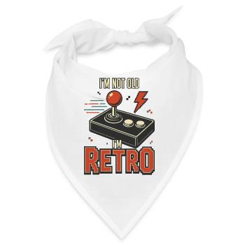 Retro Gamer I'm Not Old I'm Retro Shirt - Bandana - Weiß - Vorne