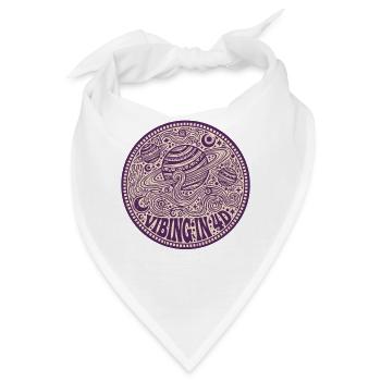 Lebendig in 4D-Hippie-Musik, psychedelischer Rave-Goa-Trance - Bandana - Weiß - Vorne